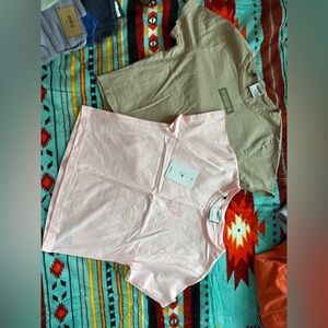 Gymshark Pink and Tan Women Tops BUNDLE